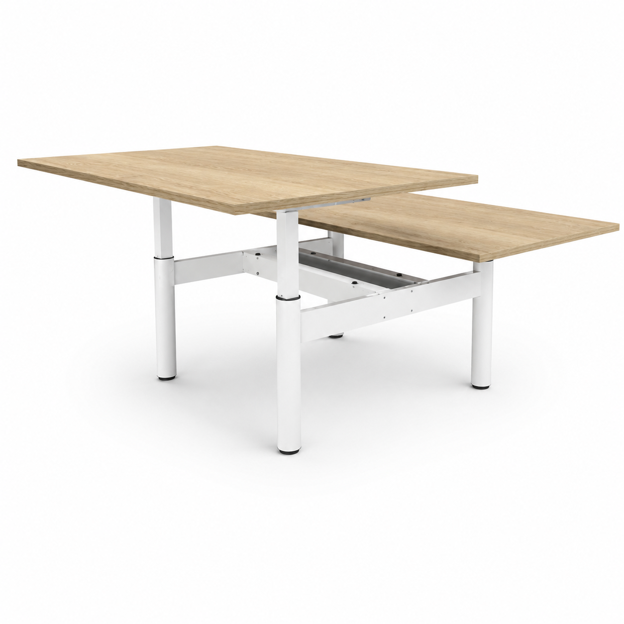 Refurbished Duo Zit Sta Bureau Wit